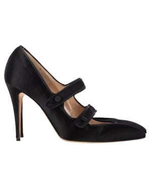 Manolo Blahnik Double Strap Mary Jane Pumps - Black