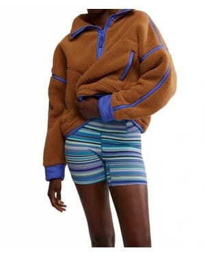 Free People Mountain High 1/2 Zip Jacket - Blue