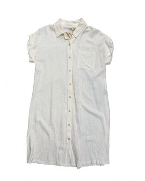 Mystree Linen Short Sleeve Dress - White