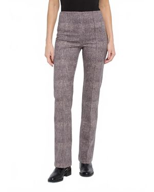 Lyssé E Plaid Pants - Gray