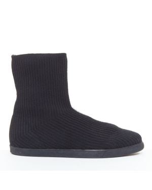 The Row Knitted Sock Flat Boots - Blue