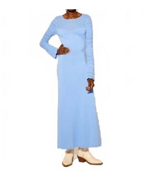 Kivari Marisol Knit Maxi Dress - Blue