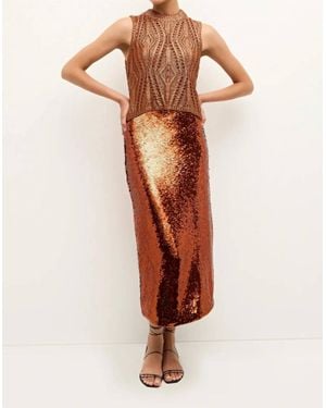 Marie Oliver Wray Skirt - Brown