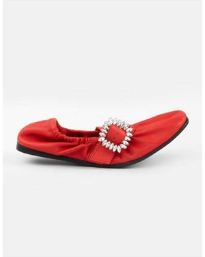 Free People Ursa Gemini Ballet Flats - Red