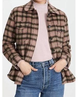 PAIGE Cameryn Shacket Oversized Shirt Jacket - Multicolor