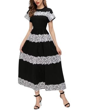 Adele Berto Midi Dress - Black