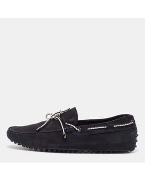 Tod's Suede Driver Loafers - Blue