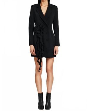 Amanda Uprichard Parnell Blazer Mini Dress - Black