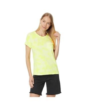 Toad & Co. Primo T-Shirt Limeade Tie Dye Short Sleeve Pullover Ddr2423 - Yellow