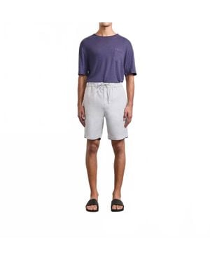 Frescobol Carioca Felipe Linen Shorts - Blue