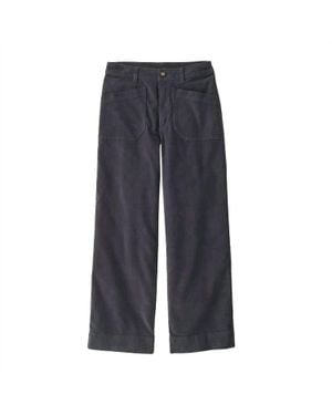 Patagonia Wide Leg Cord Pants - Blue