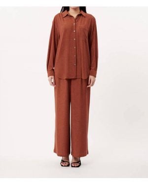FRNCH Maelle Flowing Shirt - Red