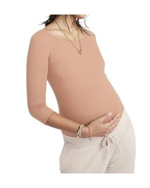 HATCH Pia Maternity Top - White