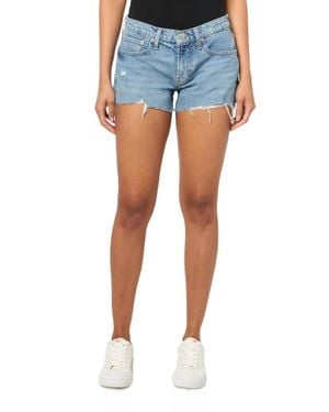 Lucky Brand Mid Rise Festival Short - Blue