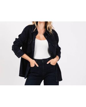 Letter to Juliet Oversized Denim Jacket - Black