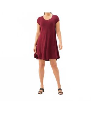 Karen Kane Maggie Trapeze Mini Dress - Red