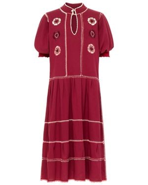 Carolina K Dom Oaxaca Dress - Red
