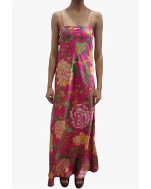 strapless open back dress Pink Cathedral Wedding Dress Vintage 3D Flowe Applique Wedding Gown AWD1414 main image 0