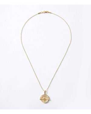 Nomie Compass Swivel Pendant Necklace - White