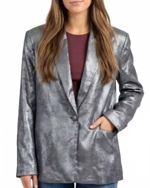 Elan Glitzy Blazer Jacket - Gray