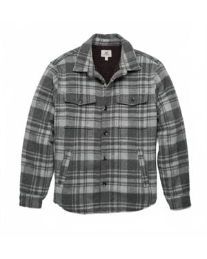 Surfside Supply Skip Sherpa Line Shirt Jacket - Gray