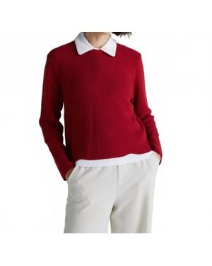 A. PUTNAM Mac Knit Crewneck Sweater - Red