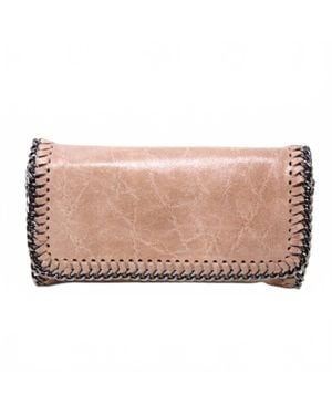 German Fuentes Leather Clutch Crossbody Bag - Pink