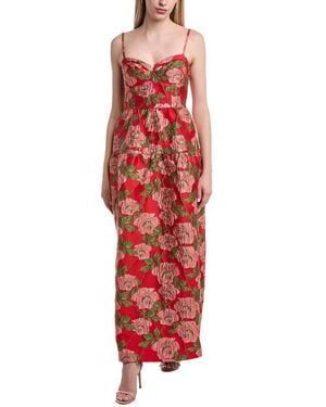 FLORA BEA NYC Naia Sleeveless Midi Dress - Red