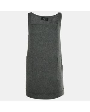 DSquared² Felt Mini Dress - Gray