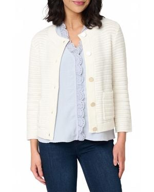 Sanctuary Button-Down Knitted Jacket - White