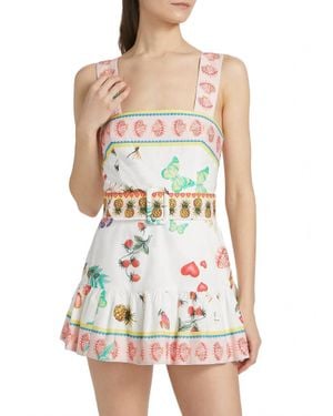 Amanda Uprichard Lena Skort Romper - White