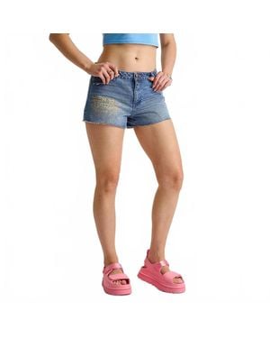 Ed Hardy Dragon Denim Short - Blue