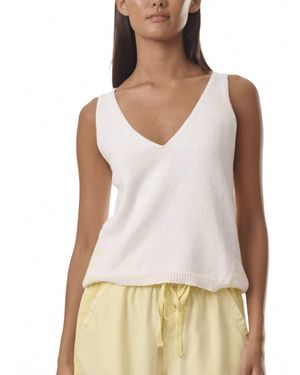 Splendid Campbell Sweater Tank Top - White