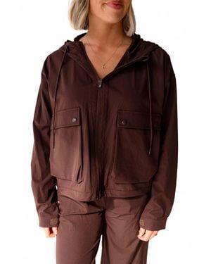 Thread & Supply Walker Hooded Jacket - Brown