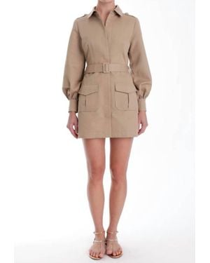 Karina Grimaldi Tiffany Mini Dress - Natural