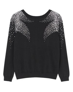 Ba&sh Pull Flore - Black