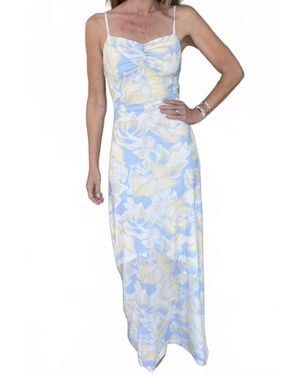 Amanda Maria Mesh Tank Dress - Blue