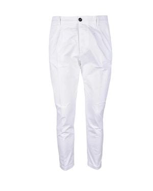 TRUE NYC Stretch Cotton Pants - White