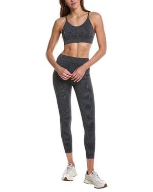 Marion 21In 2Pc Seamless Top & Legging Set - Blue