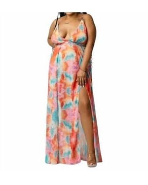 Luxxel Sleeveless Maxi Dress - Red