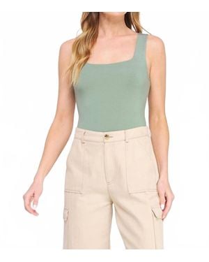 Allie Rose Kit Smooth Tank Bodysuit - Green