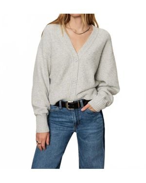 Sanctuary Shimmer Relaxed Fit Cardigan - Gray