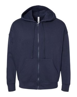 Bella Canvas Sponge Fleece Dtm Full-Zip Hoodie - Blue