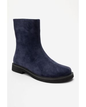 Forever & Always Shoes Lucano Leather Ankle Boot - Blue