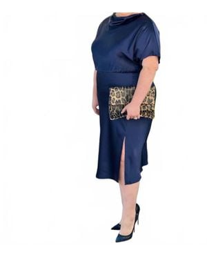 Amelia K. Luxe Chic Dress - Blue
