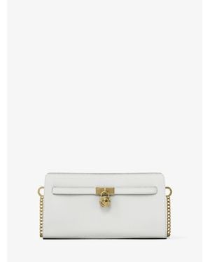 Michael Kors Hamilton Moderne Extra-Small Leather Convertible Crossbody Bag - White