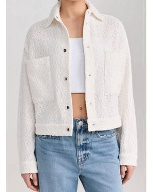 IRO Cotton-Blend Snap Closure Utility Jacket - White