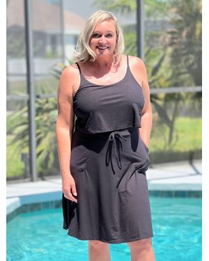 DM Merchandising Catamaran Mini Dress - Gray