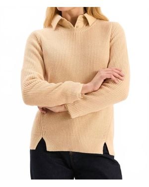 tyler boe Mineral Wash Shaker Sweater - Natural