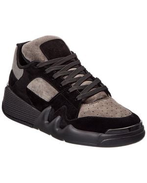 Giuseppe Zanotti Talon Suede Sneaker - Black